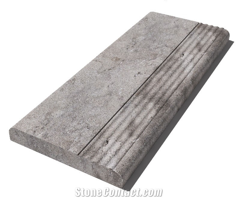 Grey East Marble Pool Coping 610x250x30 Mm, Prof. E1, Sandblasted