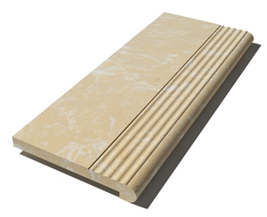 Royal Marfil Marble Pool Coping 610x250x30 Mm, Prof. E4, Sandblasted
