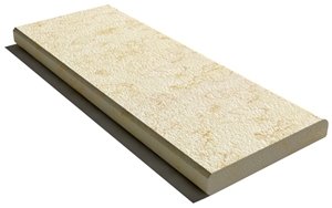Sunny Beige Marble Coping 610x250x30 Mm, Prof. B1, Sandblasted