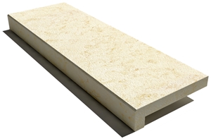 Sunny Royal Yellow Marble Coping 610x250x30 Mm, Prof. B6, Sandblasted