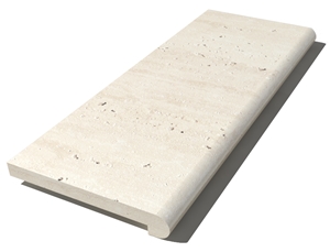 Travertine Coping 610x250x30 mm, Prof. D4, Sandblasted