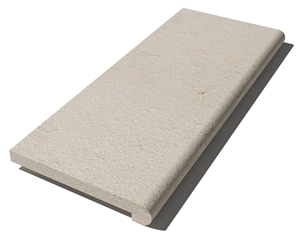 Vratza Beige Coping 610x250x30 mm, Prof. F4, Sandblasted