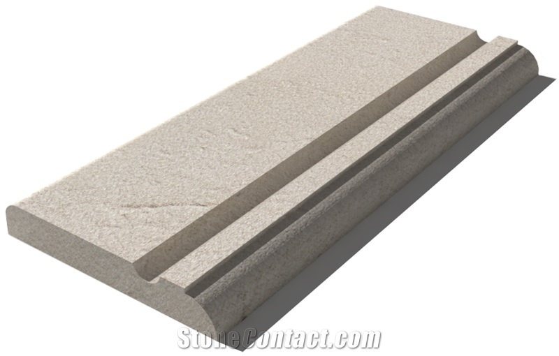 Vratza Beige Limestnone Pool Coping 610x250x30 Mm, Prof. A1, Sandblasted
