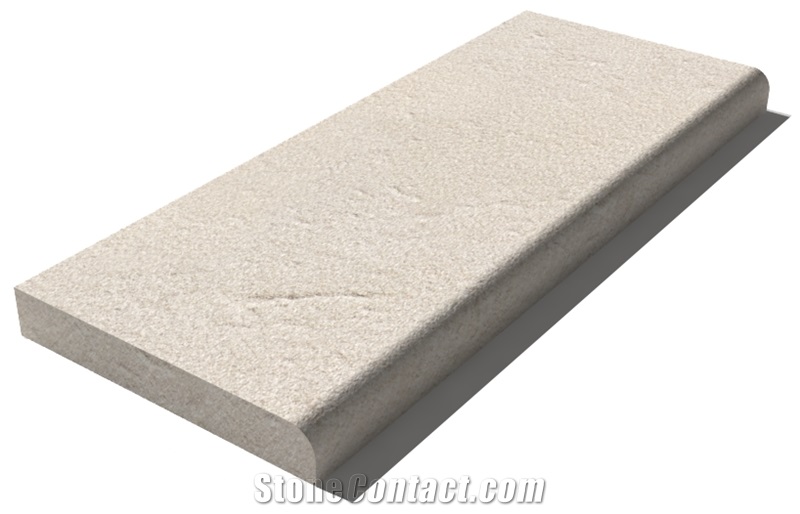 Vratza Beige Limestone Pool Coping 610x250x30 Mm, Prof. D0, Sandblasted