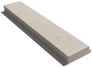 Vratza Beige Limestone Pool Trimmer 610x250x30 Mm, Prof. T3, Sandblasted