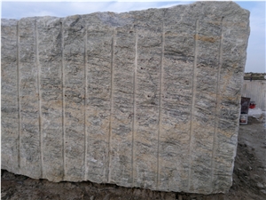River White Granite Block, India White Granite