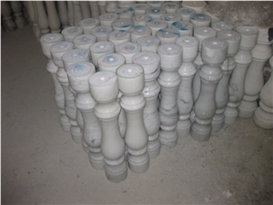 White Marble Bulustrade & Railing, China White Marble Handrail