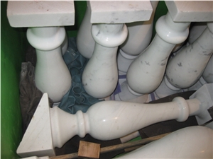 White Marble Bulustrade & Railing, China White Marble Handrail