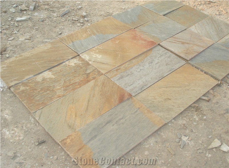 Yellow Slate Flooring Tiles