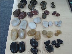 Polished Pebble Stone, Pebble Walkway, River Stone, Mixed Pebble Stone