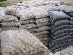Polished Pebble Stone, Pebble Walkway, River Stone, Mixed Pebble Stone