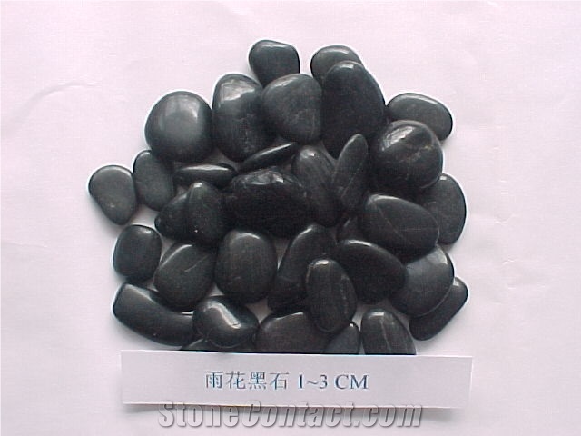 Polished Pebbles, Black Pebble Stone, River Stone, Pebble Walkway