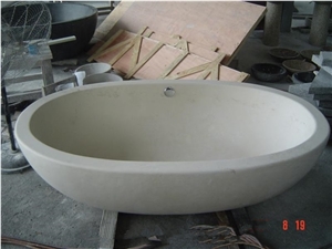 Stone Bathtub, Beige Limestone Bathtubs, Limestone Bath Tub, Moca Cream Limestone
