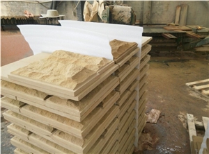 Beige Sandstone Floor Covering Mushroom Stone,Sichuan Beige Sandstone