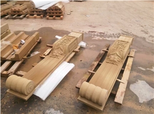 China Beige Sandstone for Sale Relief & Etching