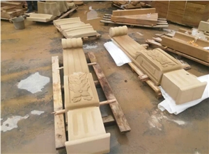 China Beige Sandstone for Sale Relief & Etching