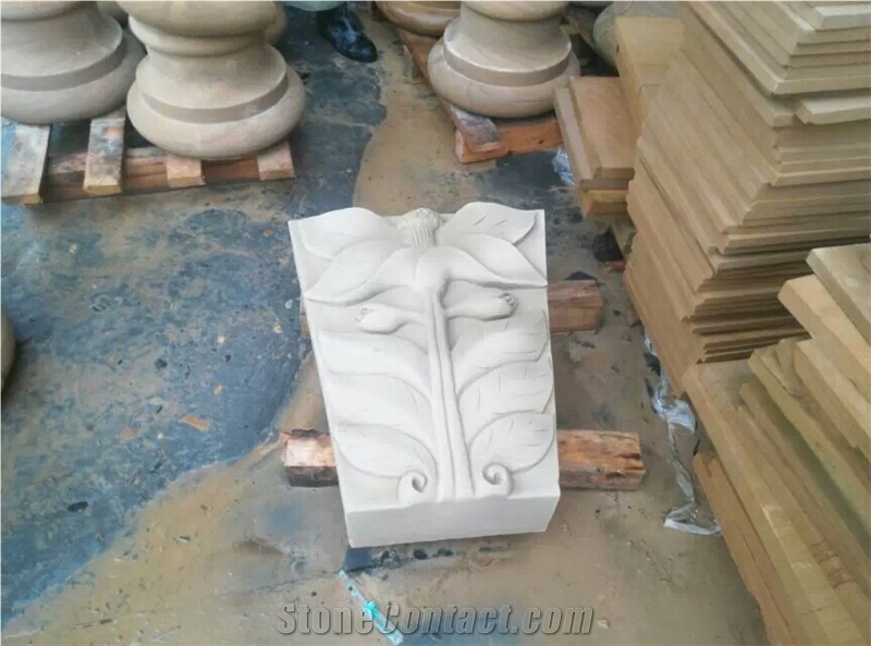 China Beige Sandstone for Sale Relief & Etching