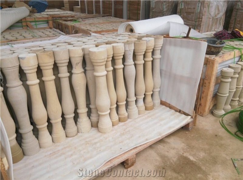 Sichuan Beige Sandstone Balustrade