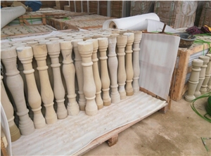 Sichuan Beige Sandstone Balustrade