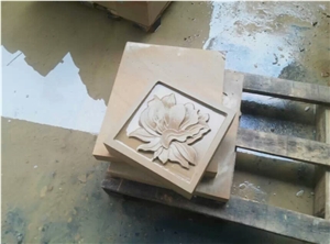 Sichuan Beige Sandstone for Sale Relief & Etching