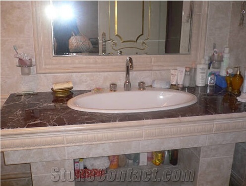 Artificial Marble Rosso Levanto Marble Solid Surface Window Surround/Frame Home Decor