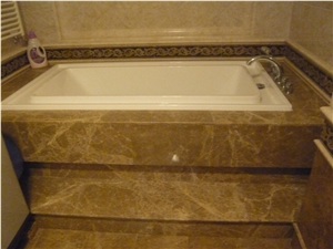 Brown Emperador Light Marble Floor & Walling Tiles,Spain Brown Marble Big Slabs- Own Factory