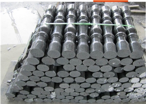 G654 Seasame Black Granite China Impala Black Granite Balcony Balustrades,Baluster