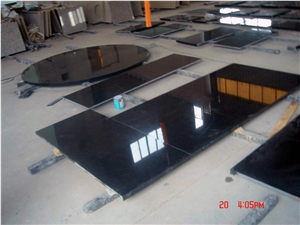 Indian Black Galaxy Granite Kitchen Countertops/Island Tops/Worktop