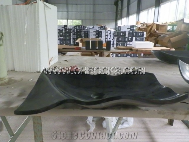 Absolute Black Granite Sink,Shanxi Black Granite Basin