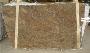 Key West Gold Granite Slabs, Brazil Brown Granite Key West Gold Granite Slabs, Brazil Brown Granite