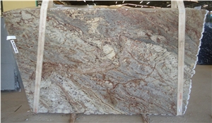 Siena Bordeaux Granite Slabs, Beige Granite Slabs Brazil