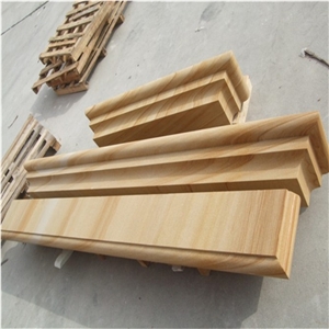 China Beige Sandstone Window Frame