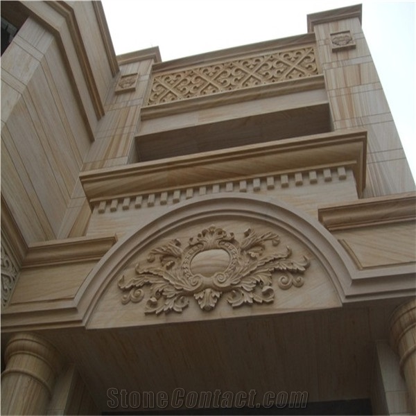 China Beige Sandstone Window Frame