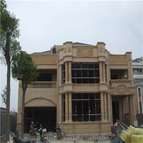 China Beige Sandstone Window Frame