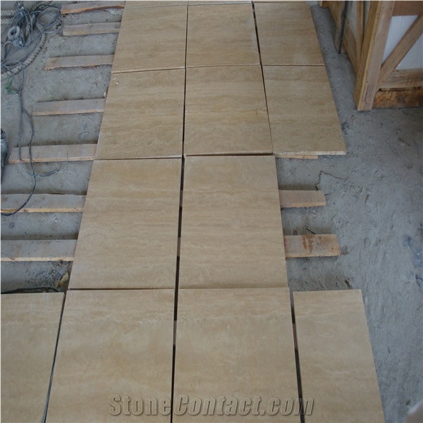 Classical Roman Beige Travertine Slabs & Tiles, Turkey Beige Travertine