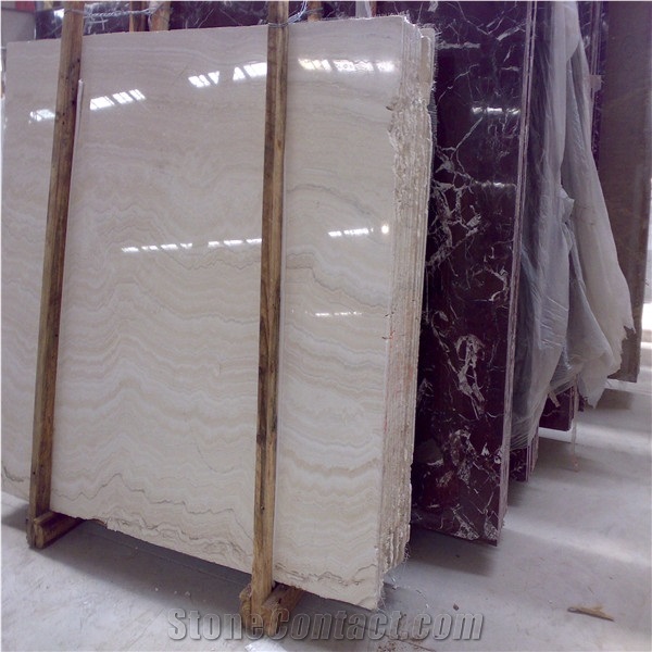 Supper White Travertine Slabs, Turkey White Travertine
