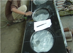 Absolute Black Granite Kitchen Countertops