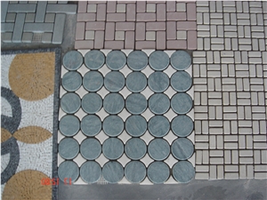 French Vanilla Slate Mosaic Border