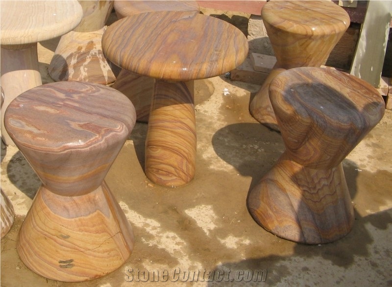 Mint Sandstone Benches & Tables, Beige Sandstone Benches India
