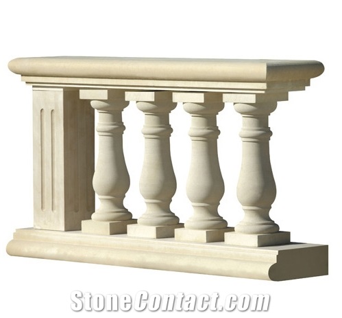 Mint White Sandstone Blustrade and Railing