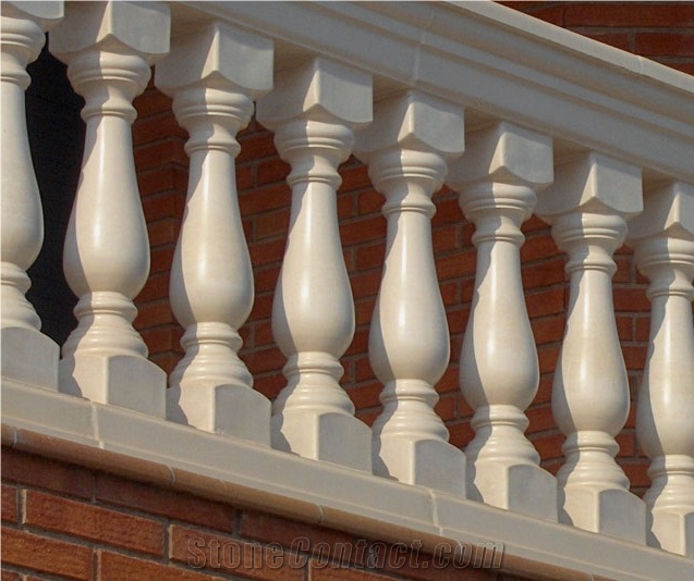 Mint White Sandstone Blustrade and Railing