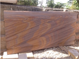 Rainbow Sandstone Tiles and Slabs