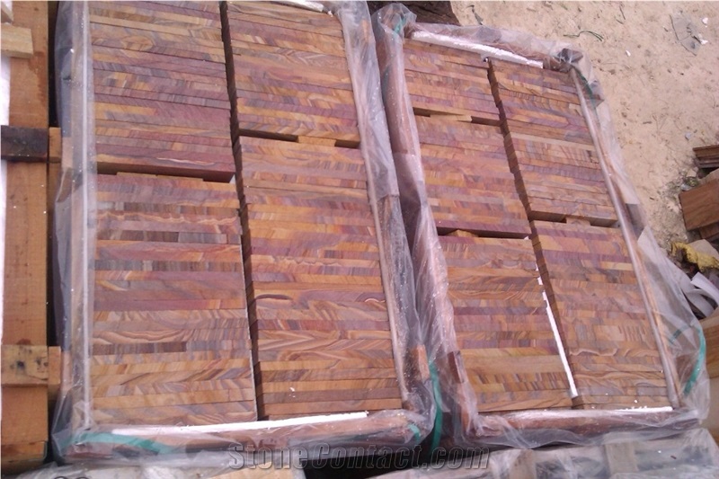 Rainbow Sandstone Tiles and Slabs