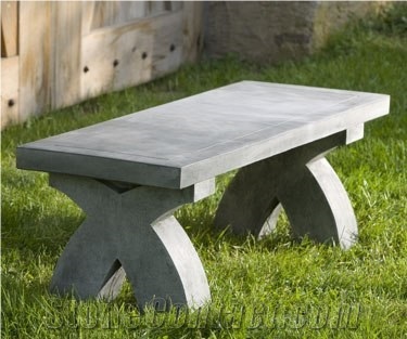 Sandstone Bench and Flower Holders