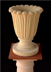 Sandstone Bench and Flower Holders