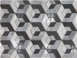 China Basalt Mosaic, Black Basalt Hexagon Mosaic