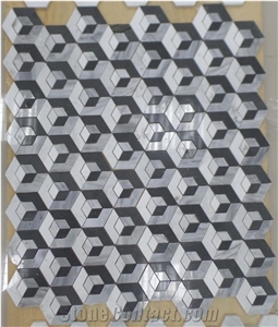 China Basalt Mosaic, Black Basalt Hexagon Mosaic