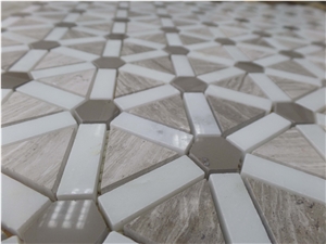 New Design Mosaic(Oak White+Athen Grey+Pure White)