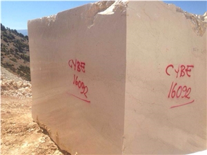 Ava Cream, Turkish Botticino Marble Block, Beige Marble Blocks