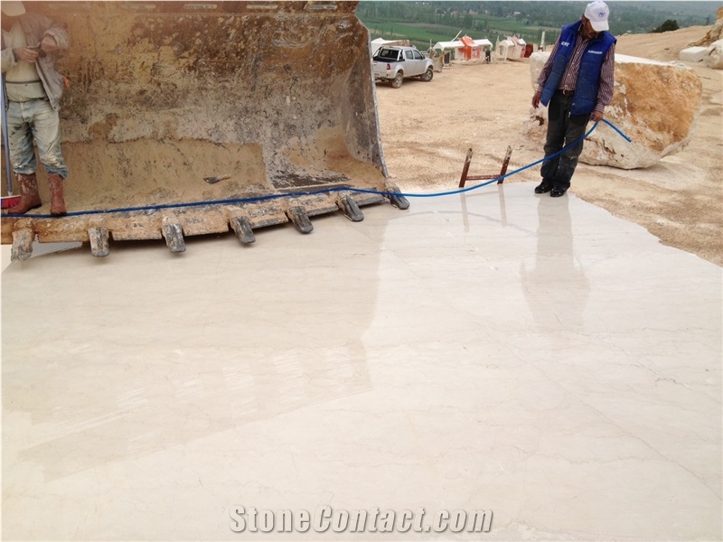 Ava Cream, Turkish Botticino Marble Block, Beige Marble Blocks
